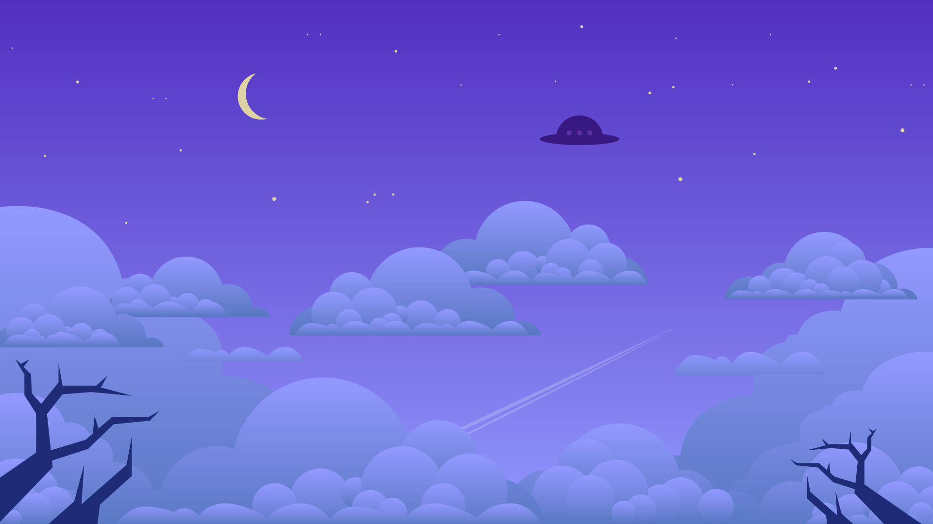 landscape in the sky